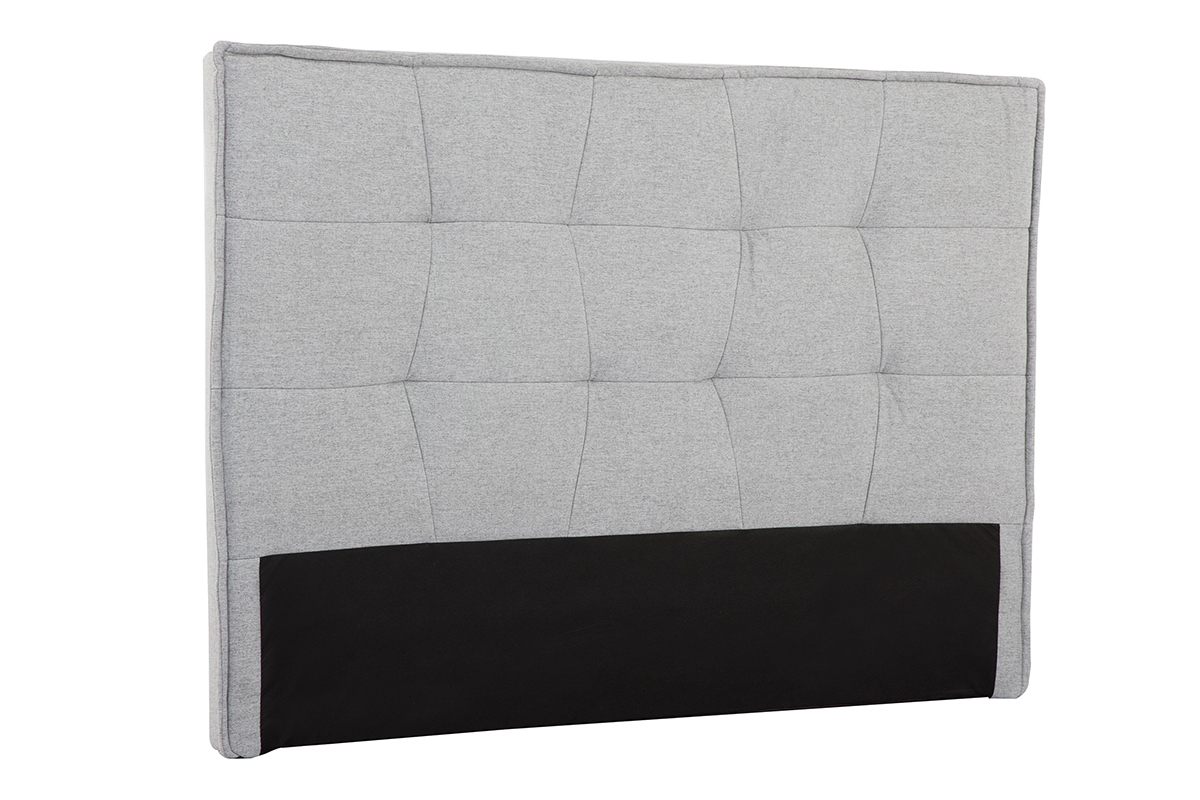 Bettkopfteil hellgrauer Stoff 150 cm SUKA