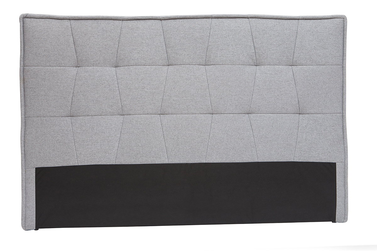 Bettkopfteil hellgrauer Stoff 170 cm SUKA