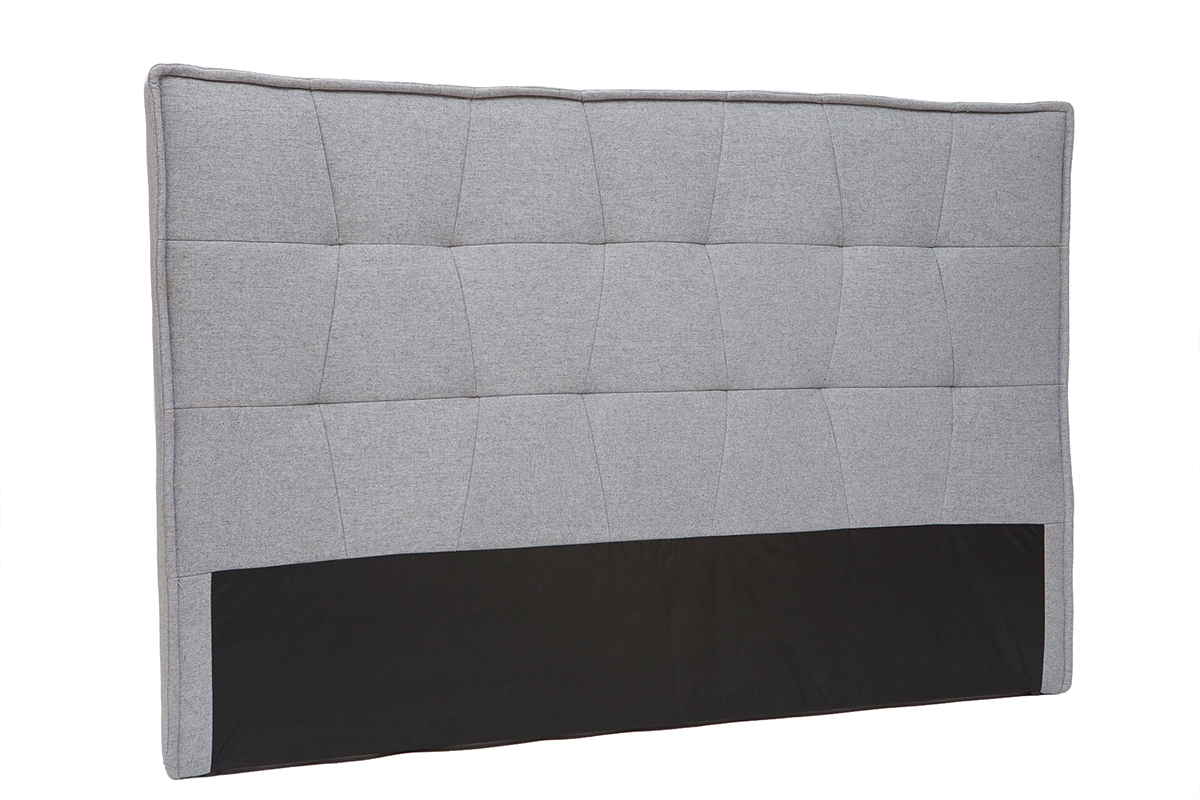 Bettkopfteil hellgrauer Stoff 170 cm SUKA
