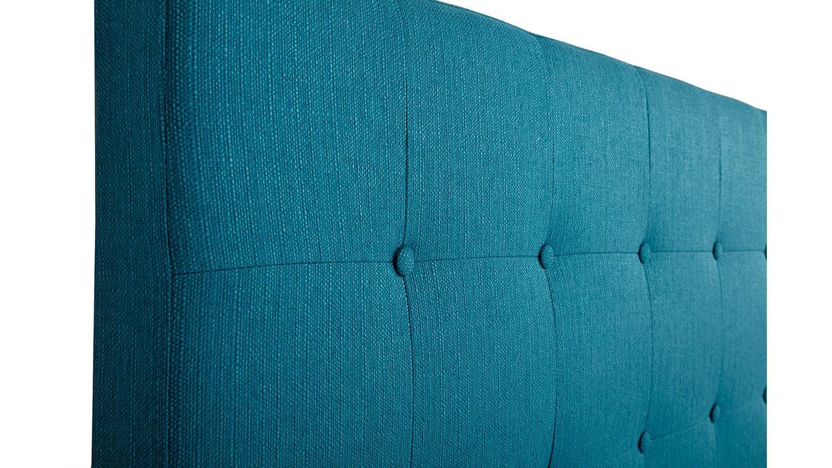 Bettkopfteil mit blaugrünem Stoff, 170 cm LUTECE