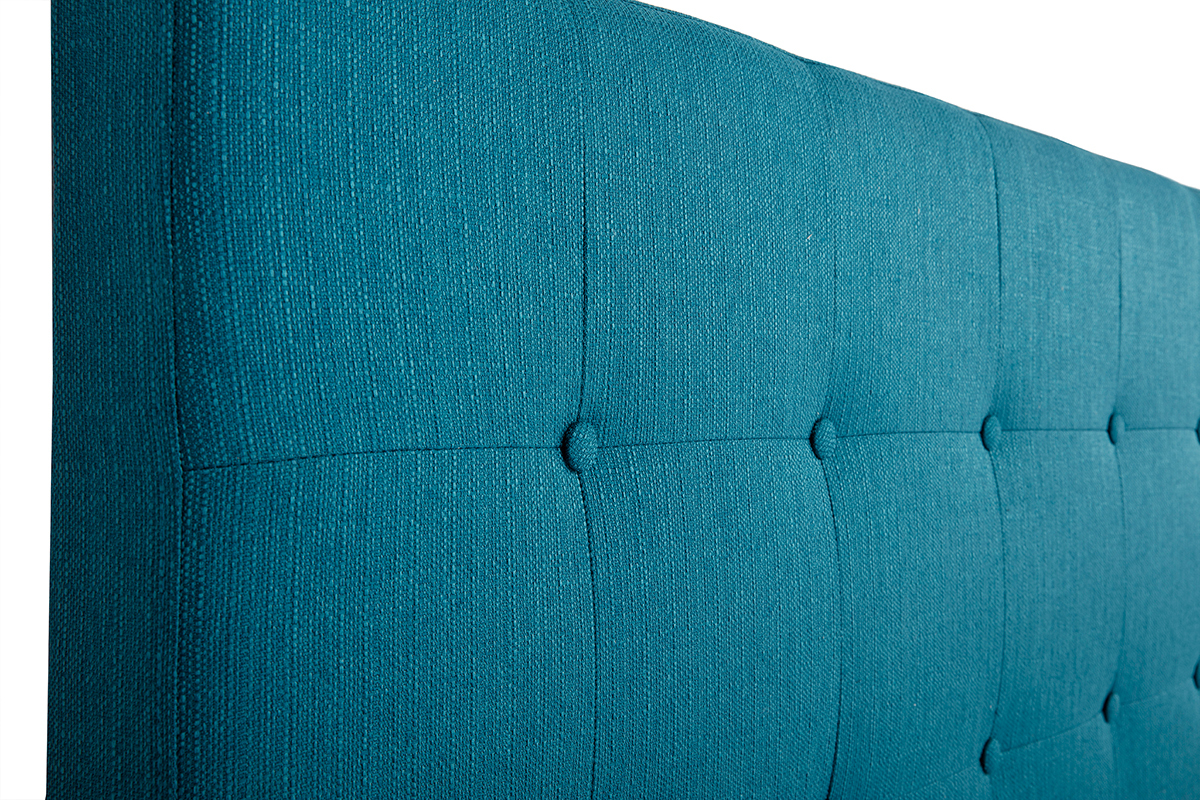 Bettkopfteil mit blaugrnem Stoff, 170 cm LUTECE