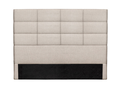 Bettkopfteil modern aus beige-naturfarbenem Stoff 160 cm ANATOLE