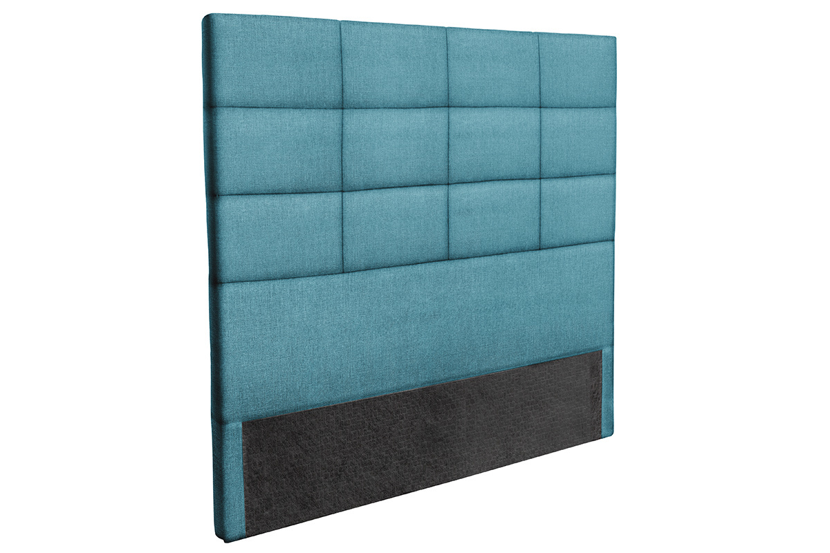 Bettkopfteil, modern, aus blaugrnem Stoff, 160 cm ANATOLE
