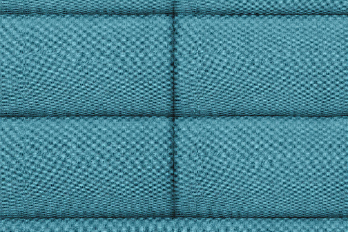 Bettkopfteil, modern, aus blaugrnem Stoff, 160 cm ANATOLE