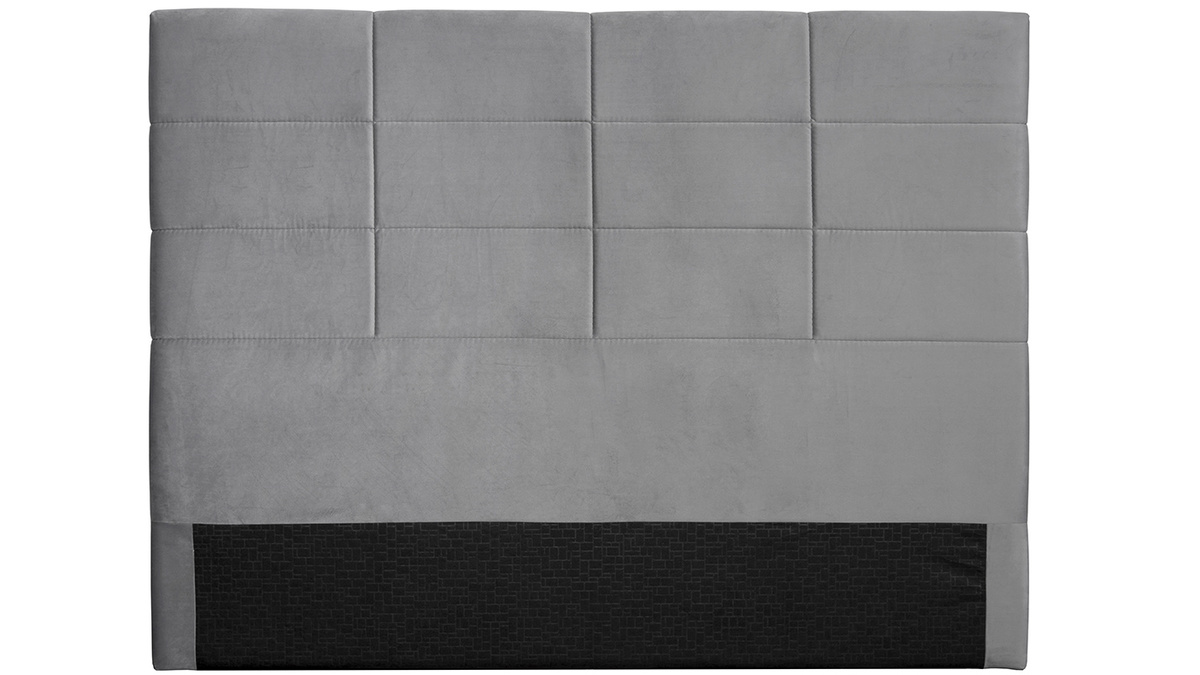Bettkopfteil, modern, aus grauem Stoff, 160 cm ANATOLE