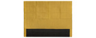 Bettkopfteil, modern, aus senfgelber Stoff, 160 cm ANATOLE