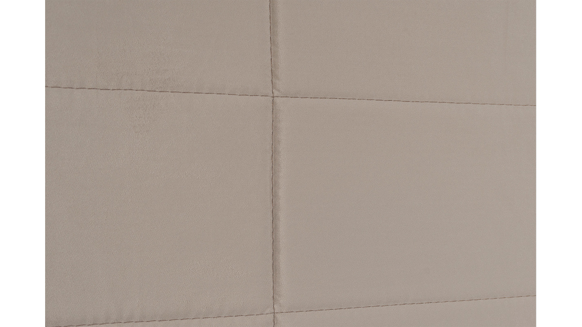 Bettkopfteil modern aus taupefarbener Stoff 160 cm ANATOLE