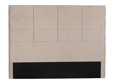 Bettkopfteil modern aus taupefarbener Stoff 160 cm ANATOLE