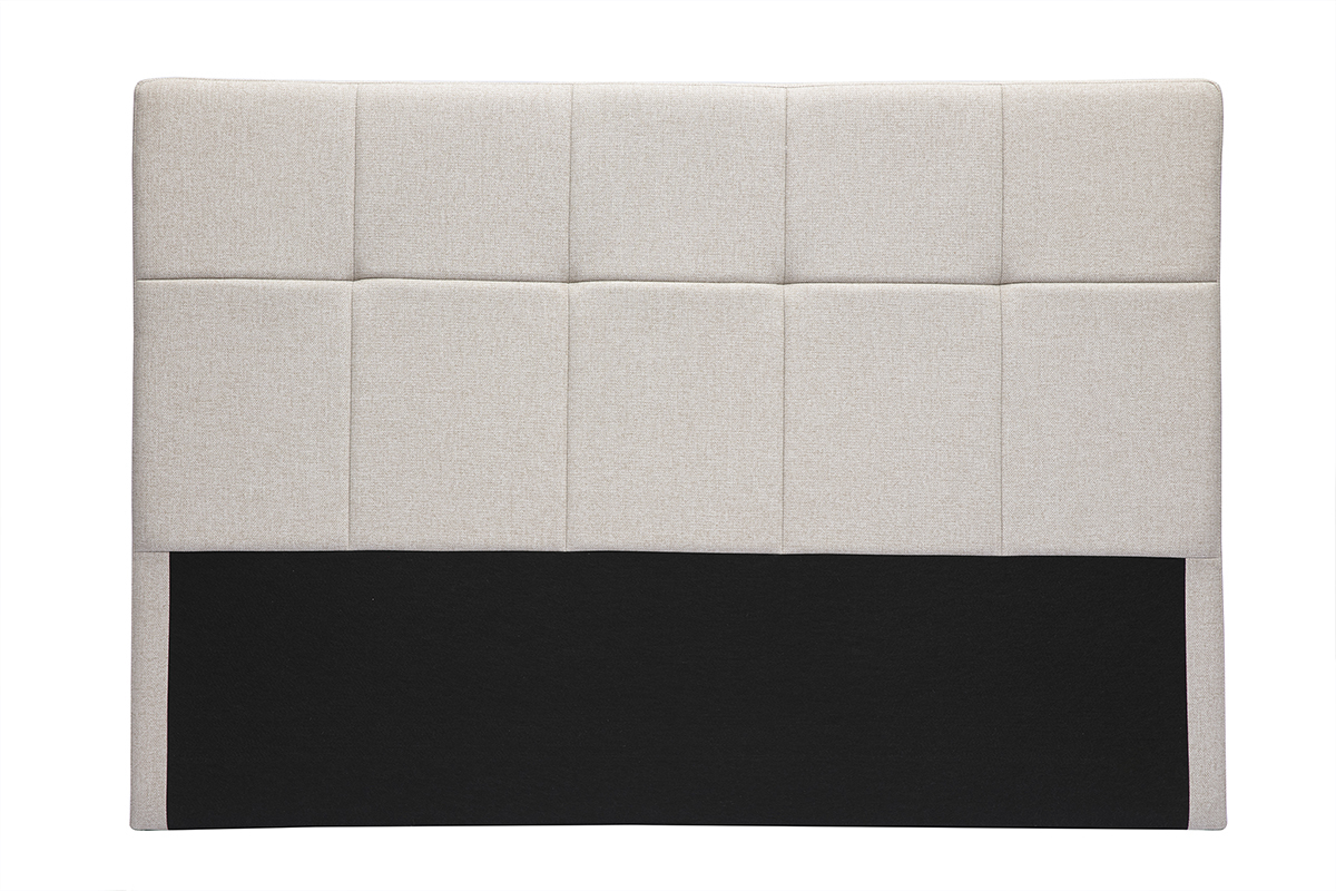 Bettkopfteil, naturfarbener Stoff, 160 cm CLOVIS