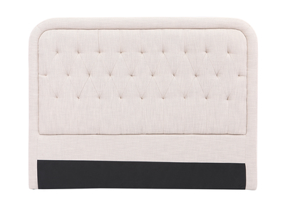 Bettkopfteil, naturfarbener Stoff, 160 cm LOUIS