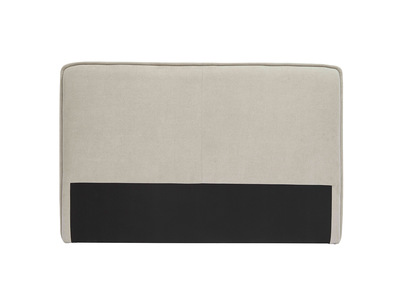 Bettkopfteil naturfarbener Stoff mit Samteffekt B175 cm MARCIA