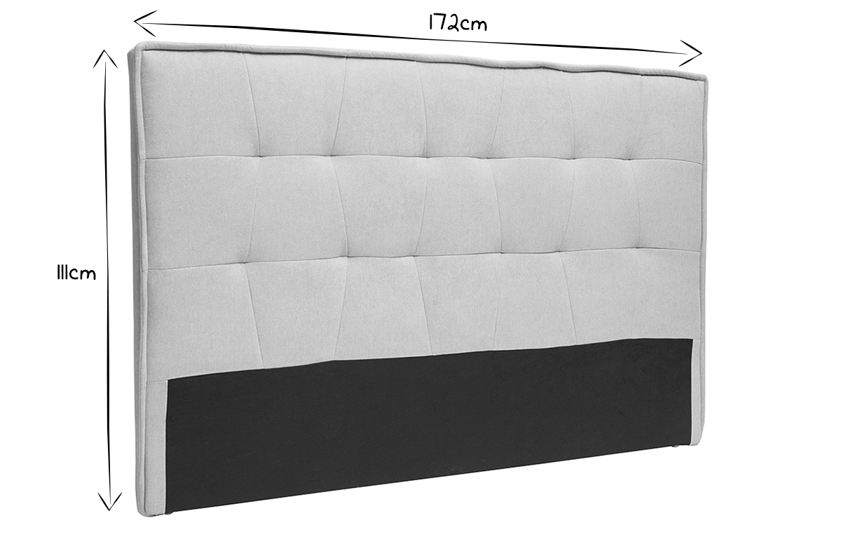 Bettkopfteil Samteffekt Beige 170 cm SUKA