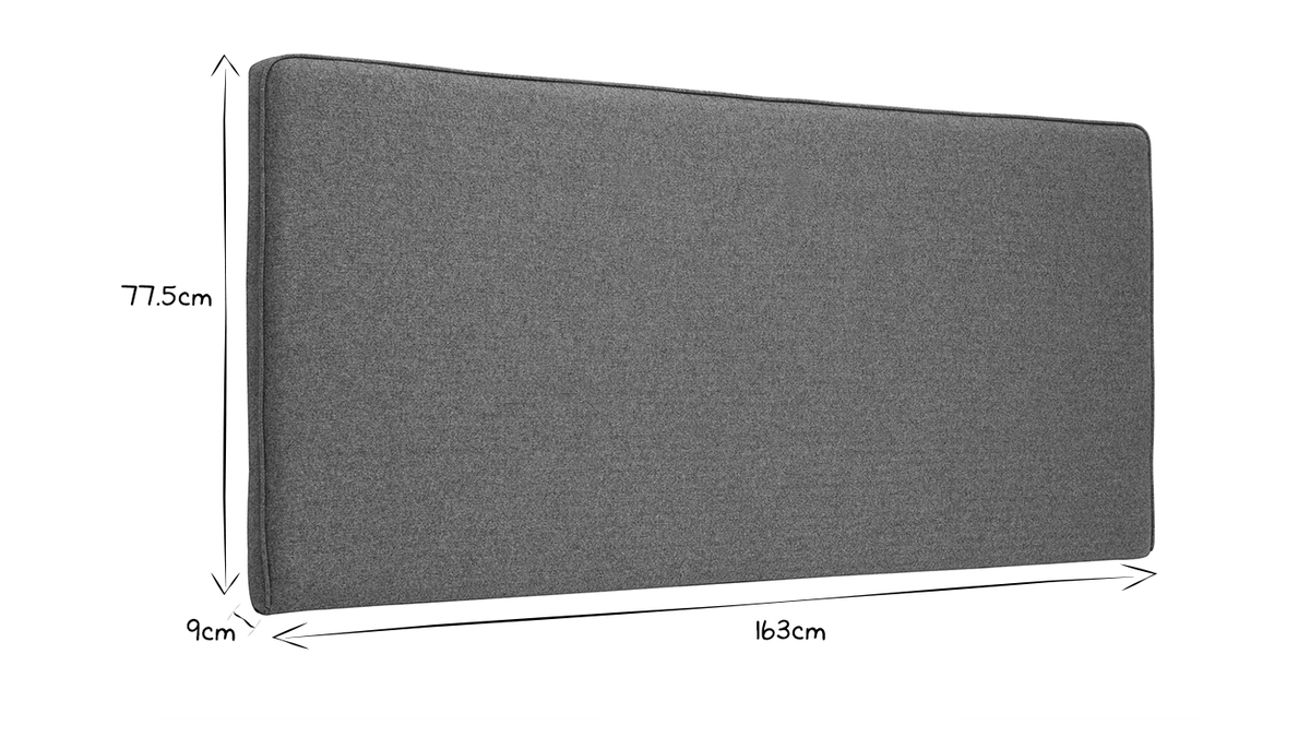 Bettkopfteil zum Aufhngen B160 cm grner Stoff LILY