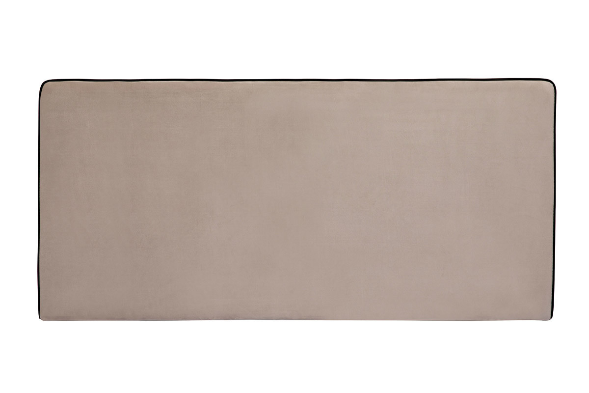 Bettkopfteil zum Aufhngen B160 cm taupefarbener Samtstoff LILY