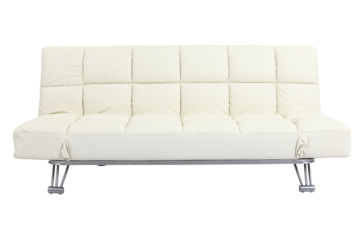 Bettsofa Manhatten aus wollweiem Leder 3 Sitzpltze - Rindsleder