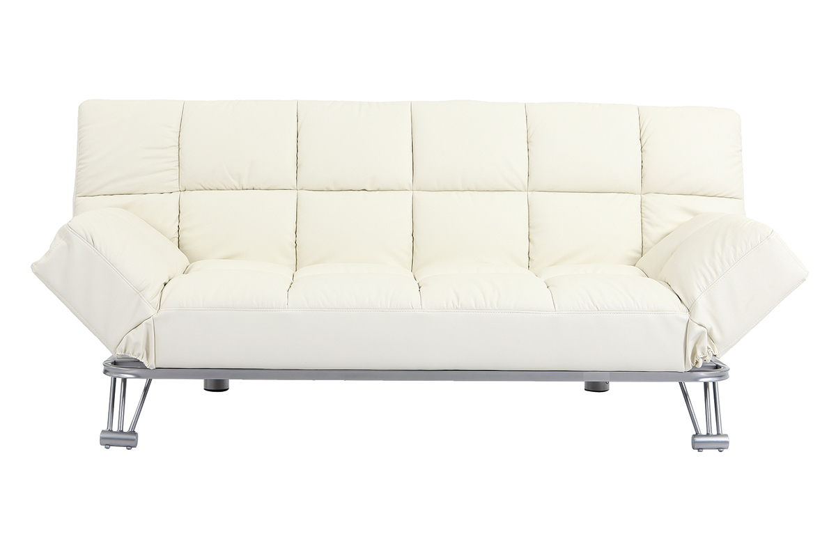 Bettsofa Manhatten aus wollweiem Leder 3 Sitzpltze - Rindsleder