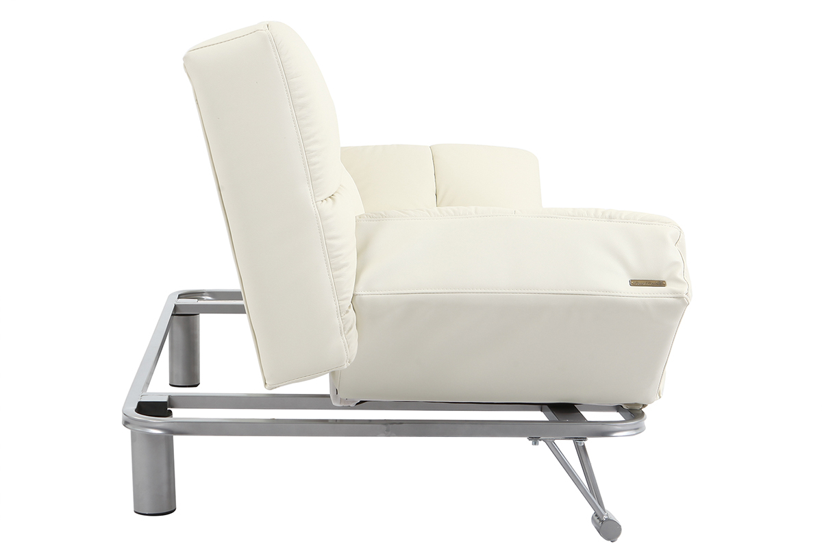 Bettsofa Manhatten aus wollweiem Leder 3 Sitzpltze - Rindsleder