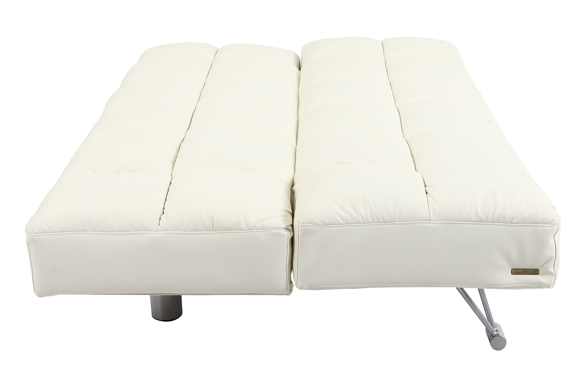 Bettsofa Manhatten aus wollweiem Leder 3 Sitzpltze - Rindsleder