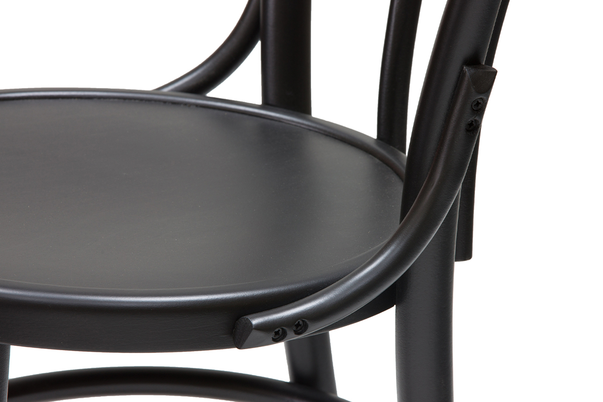 Bistro-Sthle massives Buchenholz schwarz (2er-Set) PRUNE