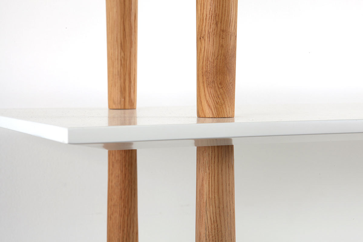 B�cherregal 5 Regale GILDA Holz Natur und Wei�