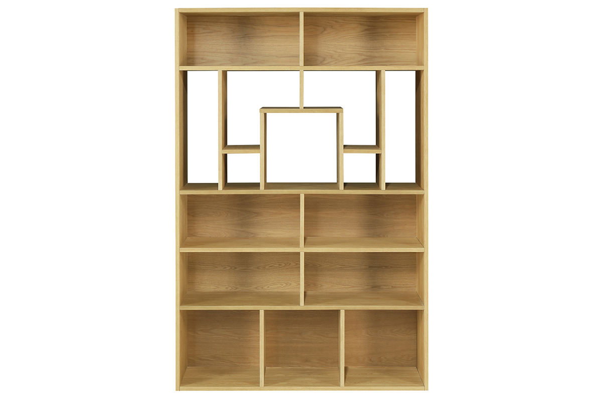 Bcherregal-Design helles Holz L120 cm WALANG