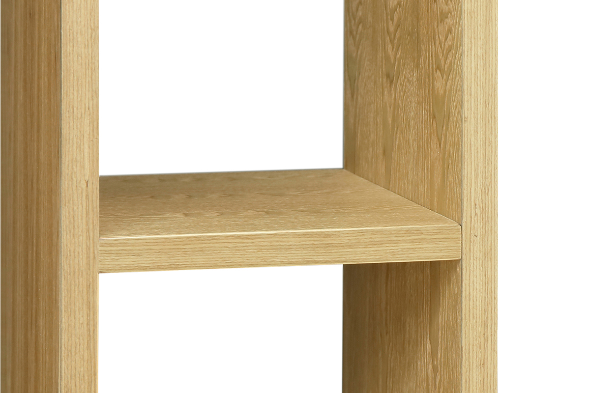 Bcherregal-Design helles Holz L120 cm WALANG