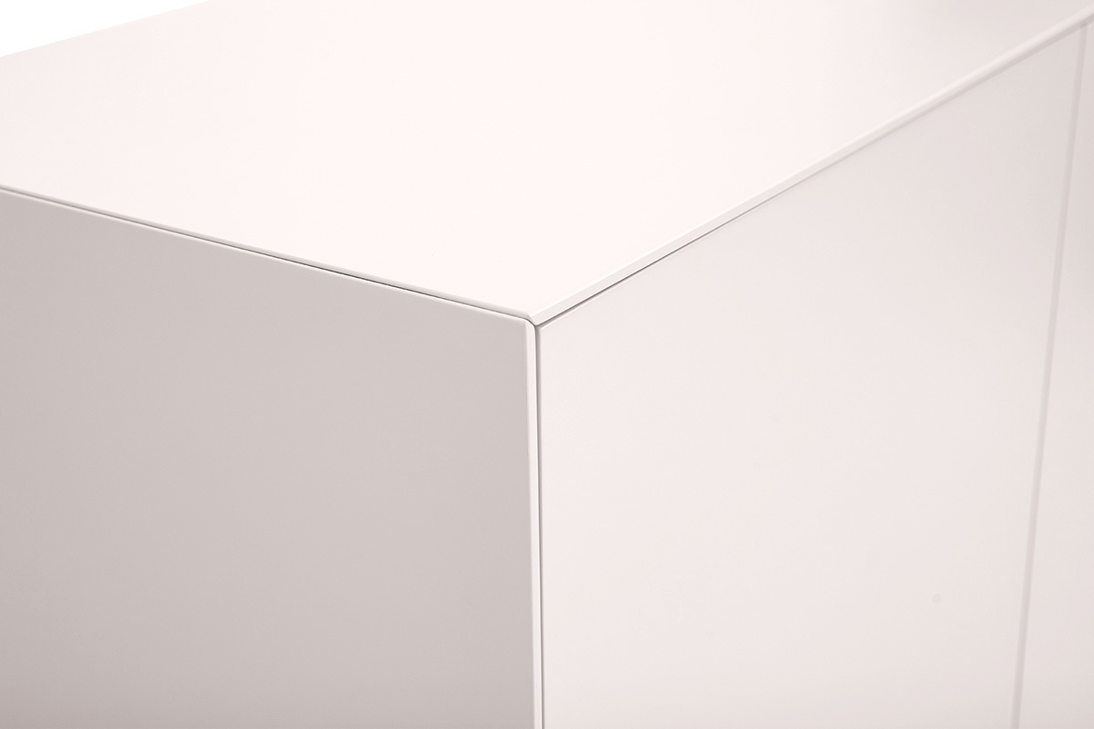 Buffet hoch beige 2 T�ren 1 Schublade L90 cm GRAY