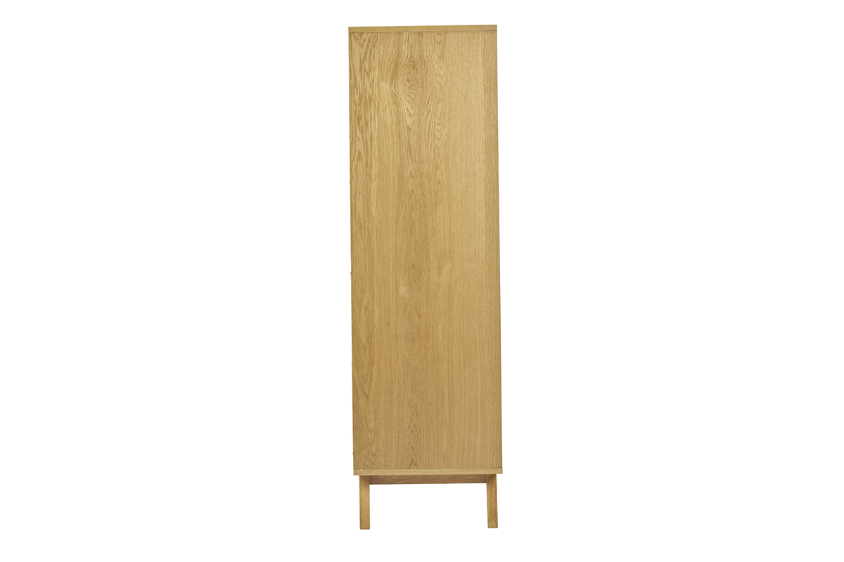 Buffet hoch skandinavisch helles Heveaholz L60 cm LEENA