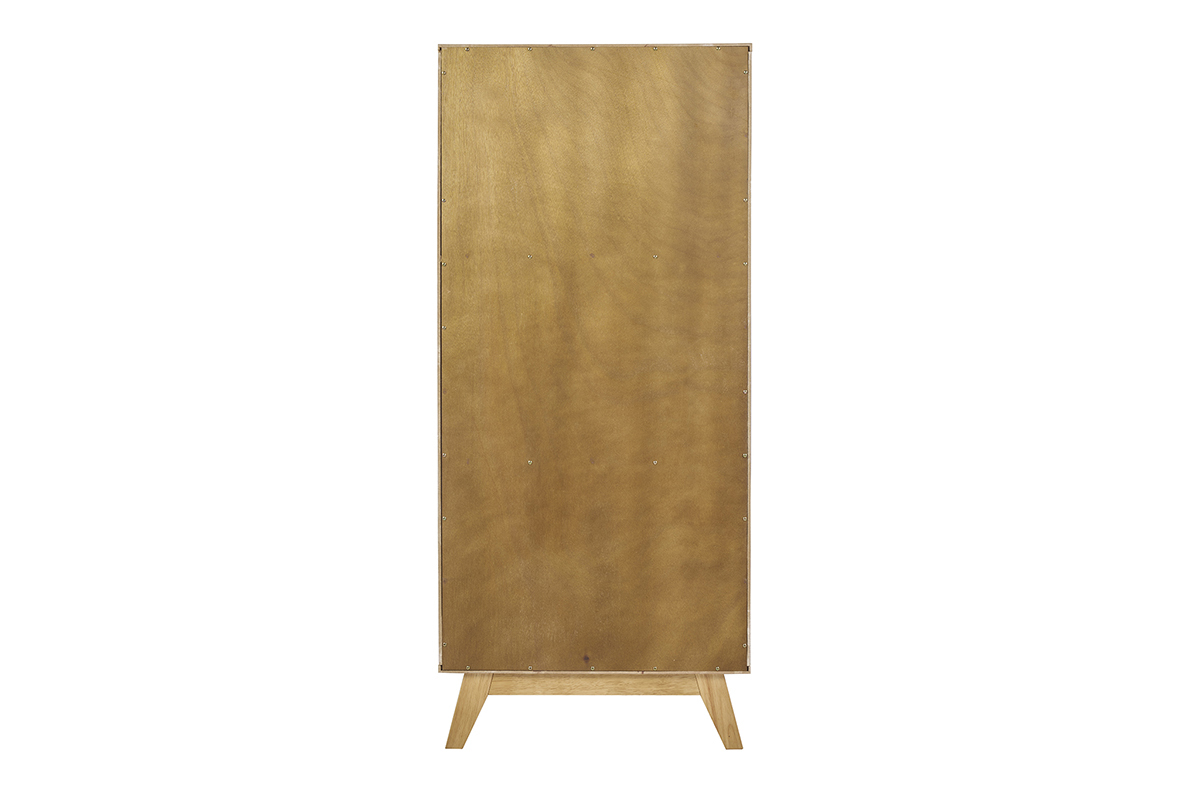 Buffet hoch skandinavisch helles Heveaholz L60 cm LEENA