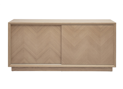 Buffet mit Fischgrätmuster in hellem Eichenholz L160 cm ARROW