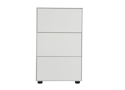 Büroaufbewahrung Weiß matt 45 x 40 3 Schubladen MARK -