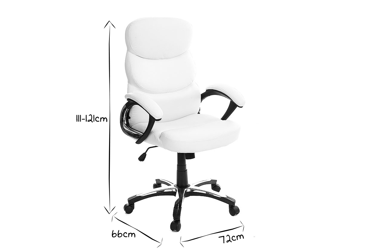 Brosessel GALLIEN Wei, zusammenklappbar