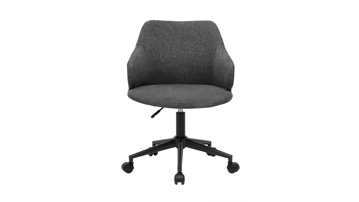 Brosessel modern grauer Stoff HEMMY