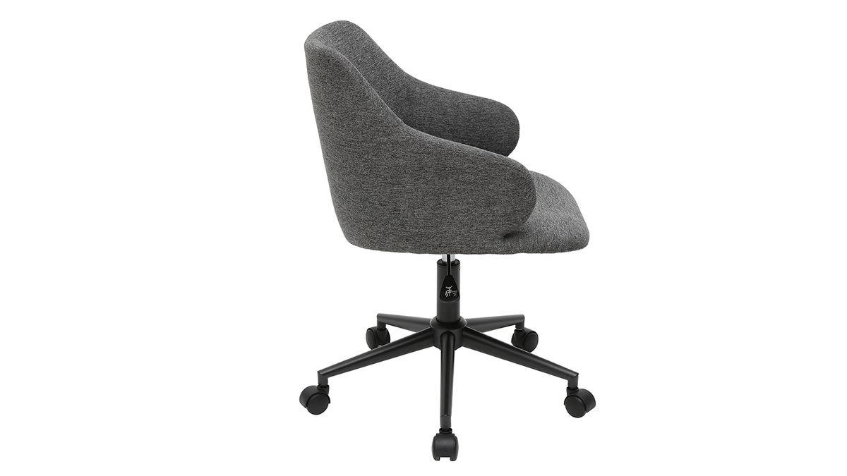 Brosessel modern grauer Stoff HEMMY