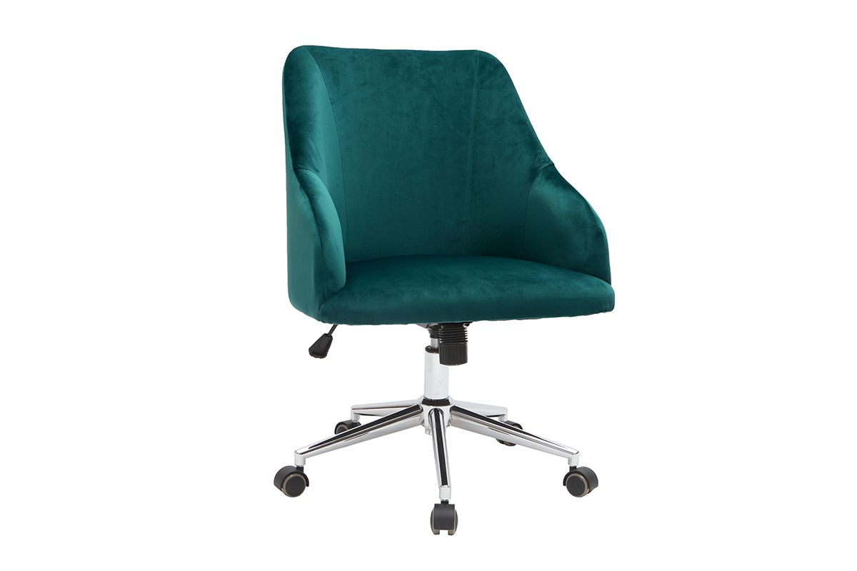 Brosessel Samt Petrolblau SCARLETT