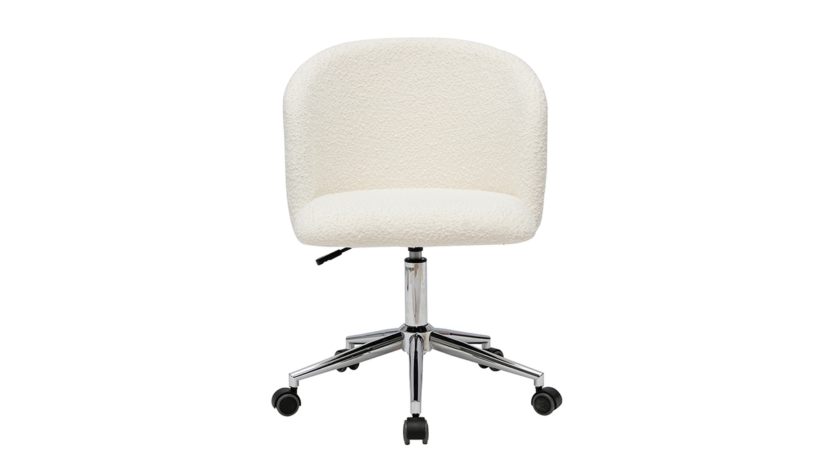 Brostuhl aus Stoff mit Wolleffekt VANITY