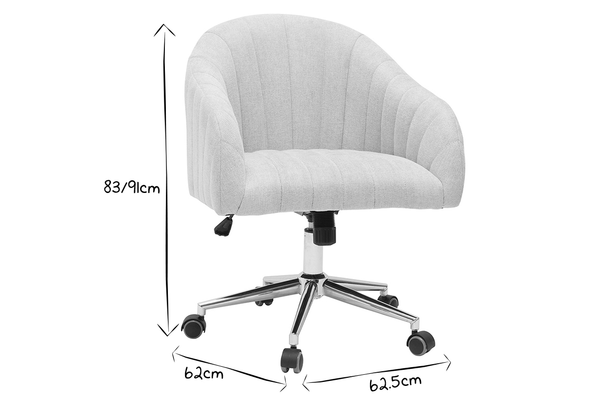 Brostuhl im Samtdesign naturfarben ROMI