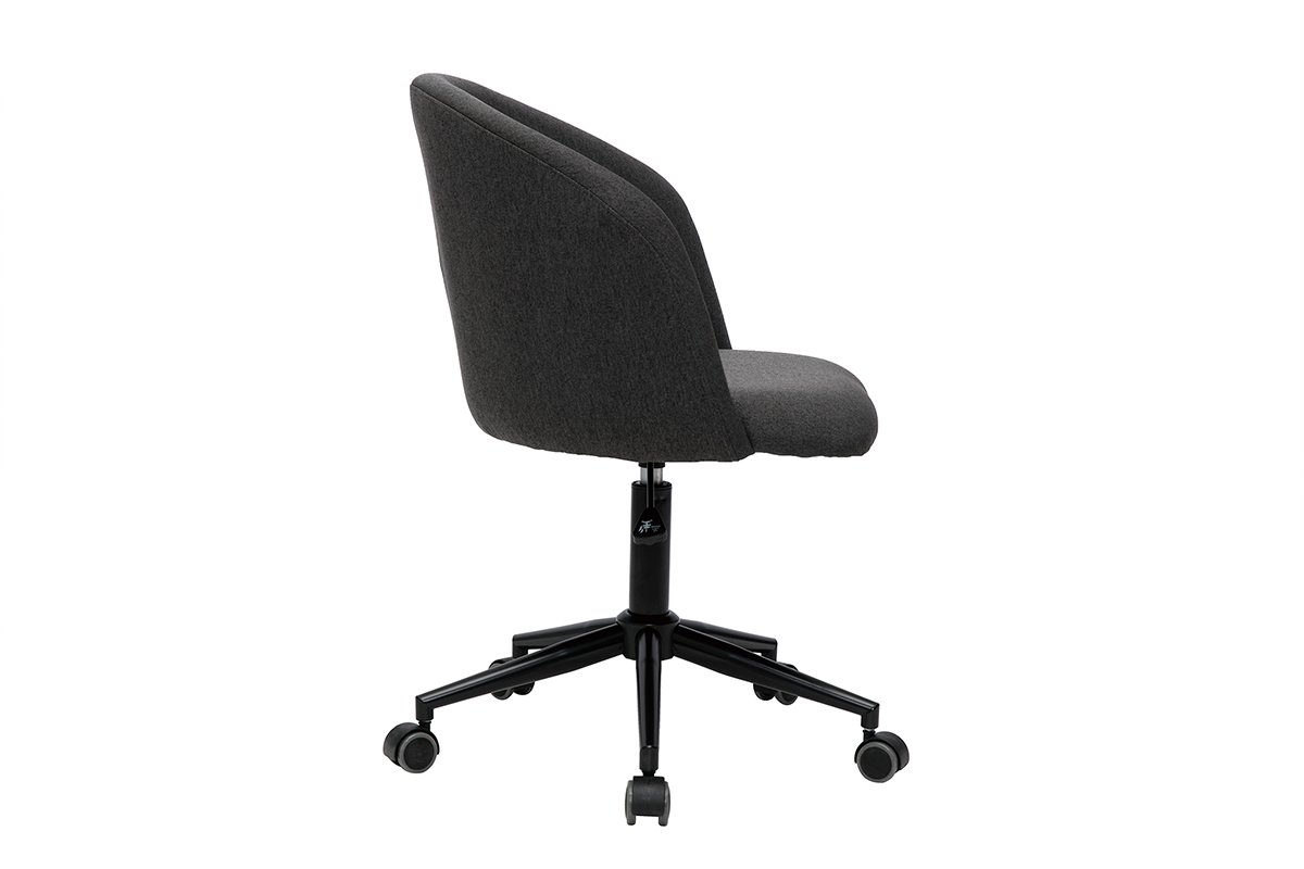 Brostuhl in dunkelgrauem Stoff VANITY