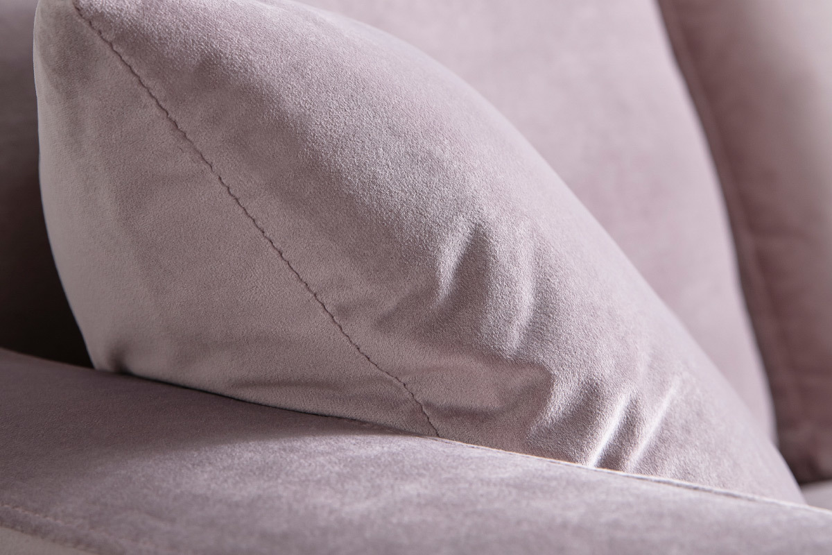 Chaiselongue mit rosa Samt COZY ? Miliboo &