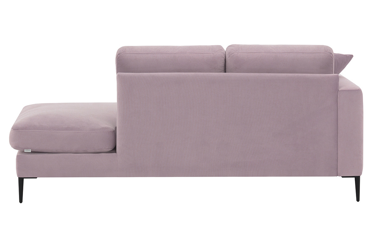 Chaiselongue mit rosa Samt COZY ? Miliboo &