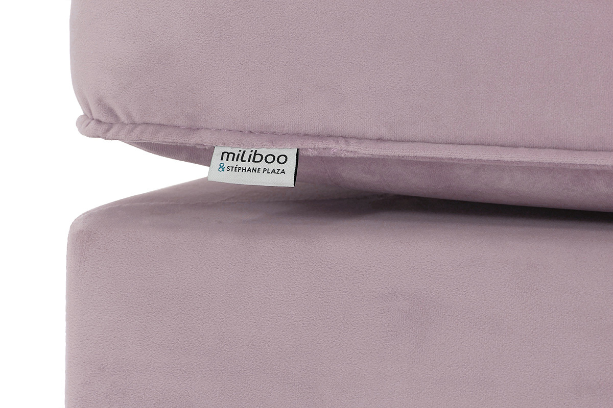 Chaiselongue mit rosa Samt COZY ? Miliboo &
