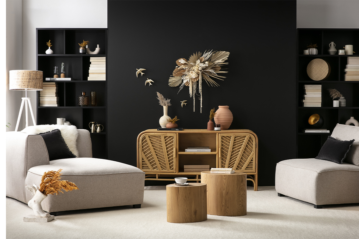 Chaiselongue Stoff Naturbeige PLURIEL