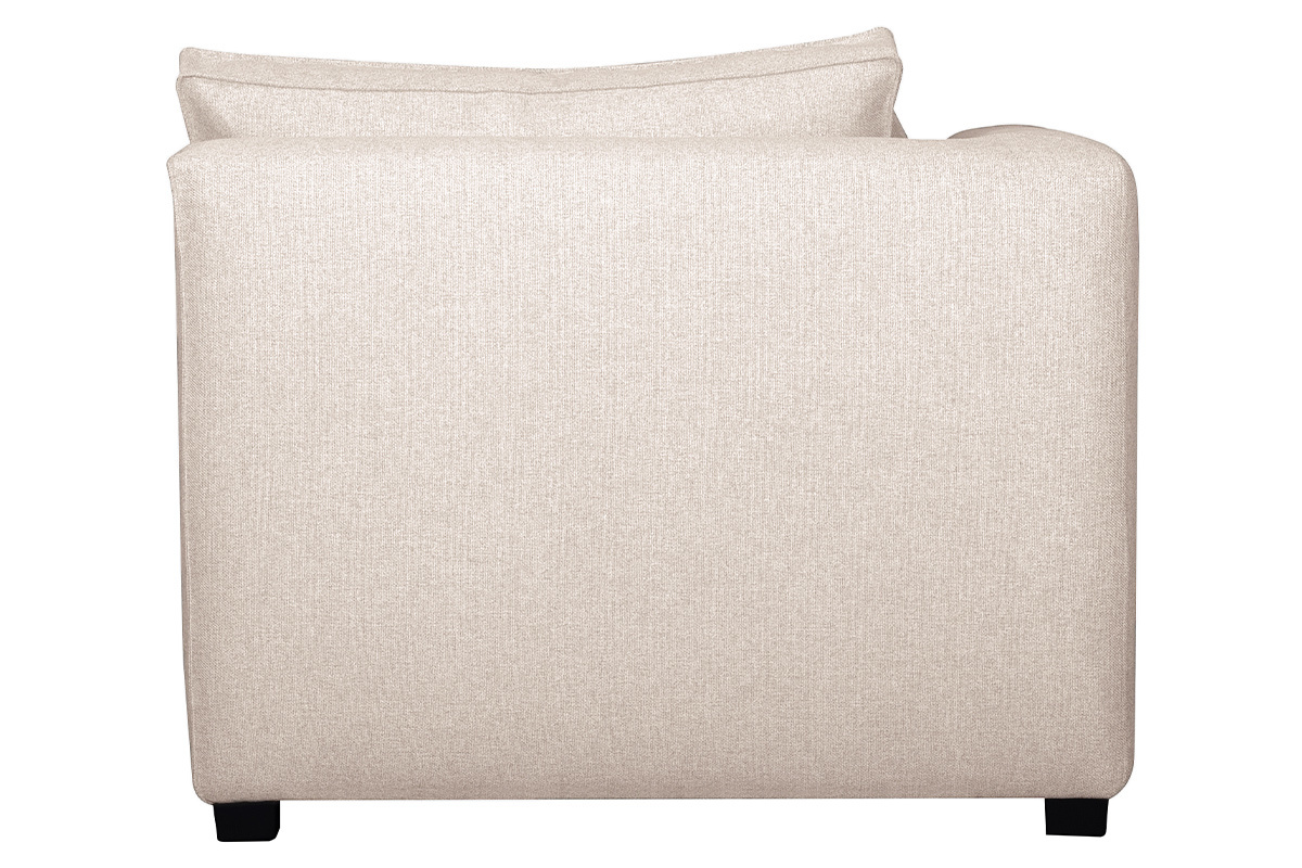 Chaiselongue Stoff Naturbeige PLURIEL