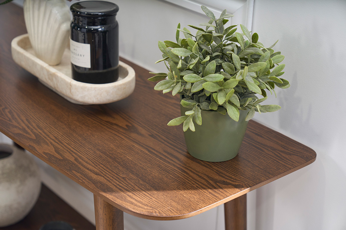 Console aus dunklem Holz L120 cm CENDY