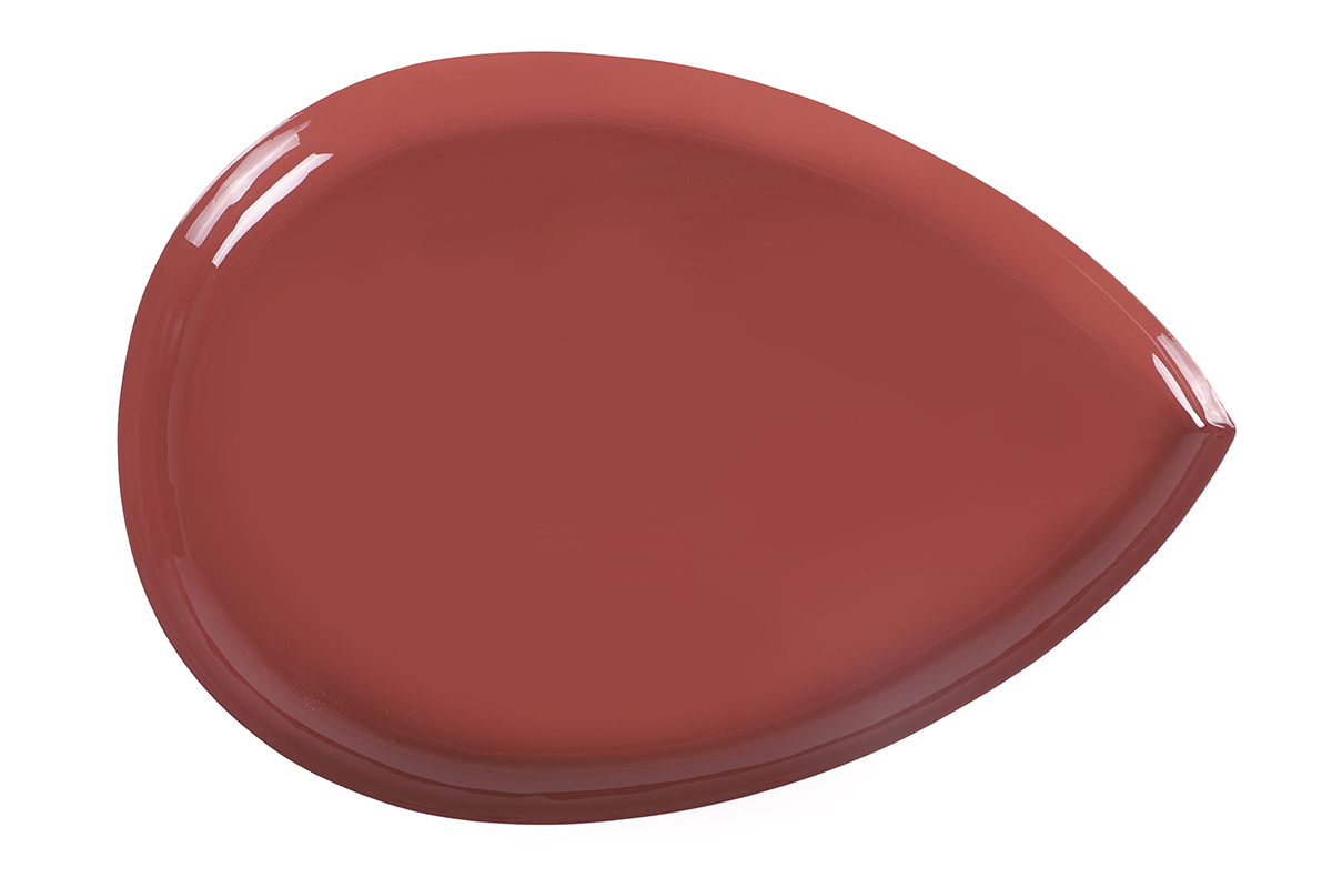 Couchtisch lackierter Stahl Terrakotta DROP