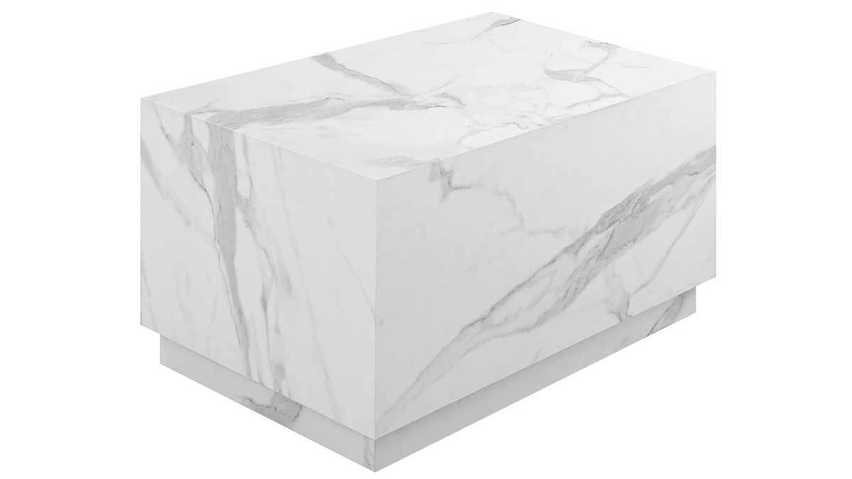 Couchtisch Marmor-Effekt Rechteckiger Block 79 x 40 cm SCENA