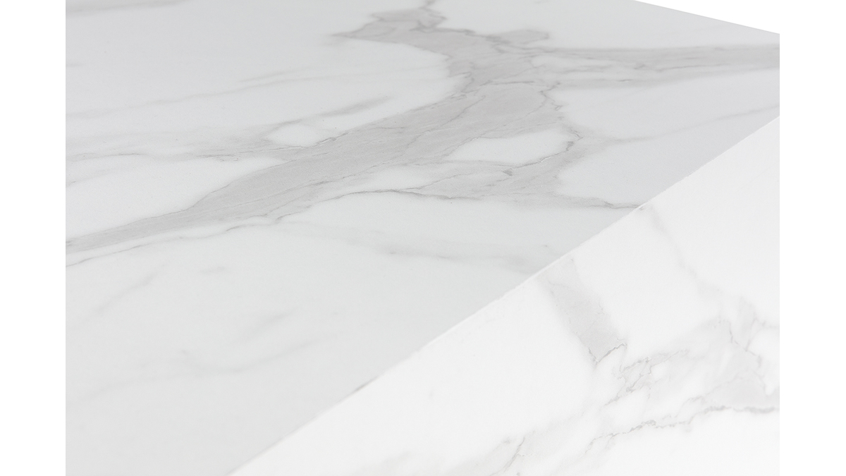 Couchtisch Quader Marmor-Effekt 56 x 56 cm SCENA