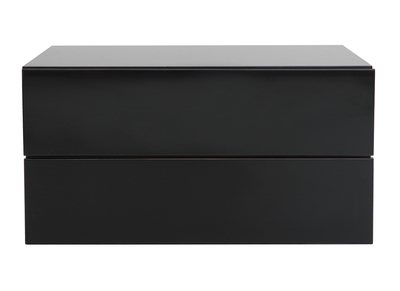 Design-Ablagekasten Schwarz 2 Schubladen MAX
