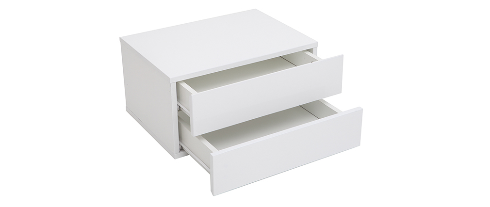 Design-Ablagekasten Weiß 2 Schubladen MAX