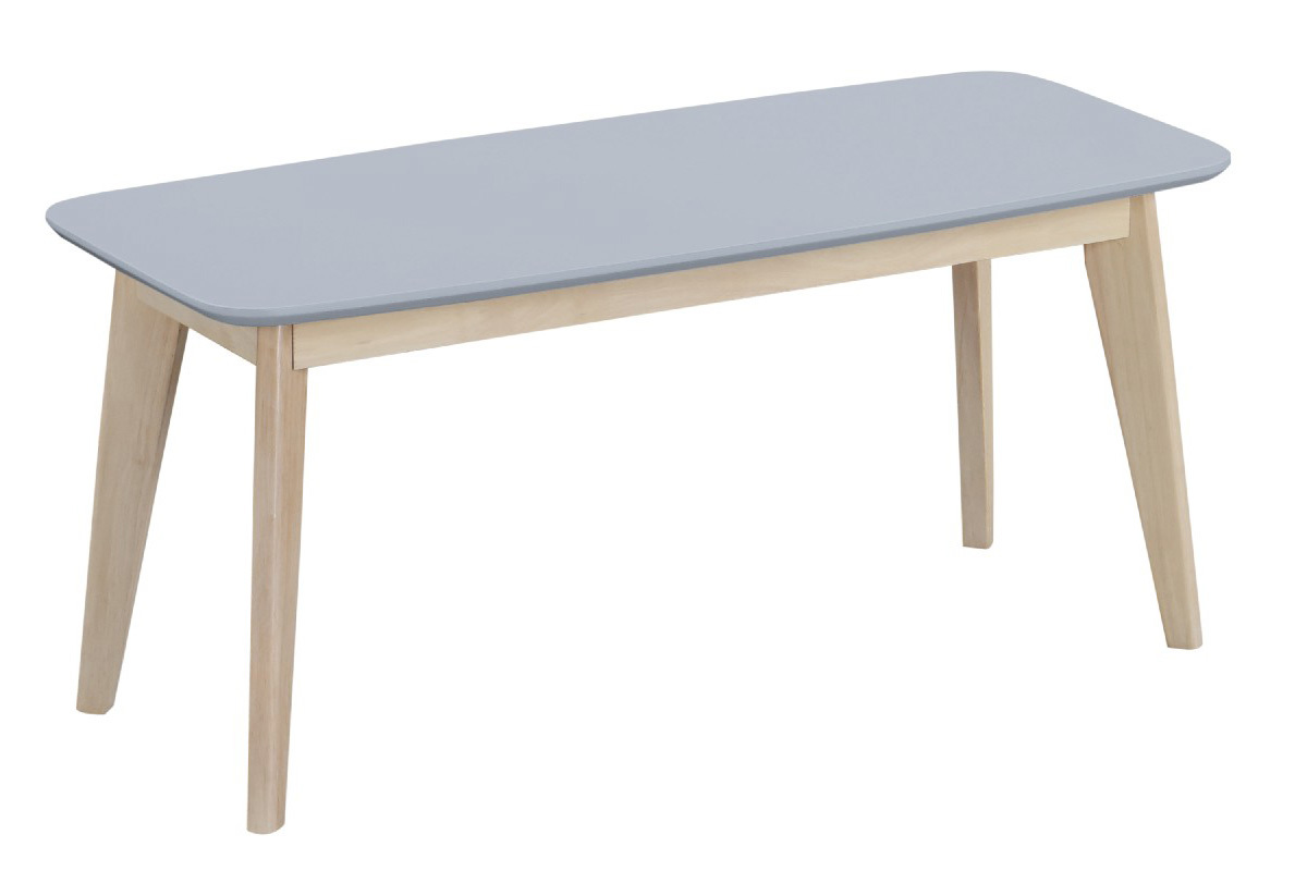 Design-Bank LEENA 100 cm hellgrau